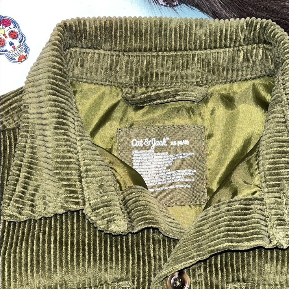 Cat & Jack Olive Corduroy Jacket - Picture 3 of 8
